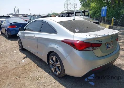 2014 Hyundai Elantra Coupe from USA, damaged, VIN KMHDH6AH4EU024170